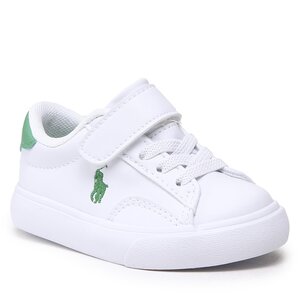 Sneakersy Polo Ralph Lauren - Theron V Ps RF104101 White Smooth PU/Green w/ Green PP.