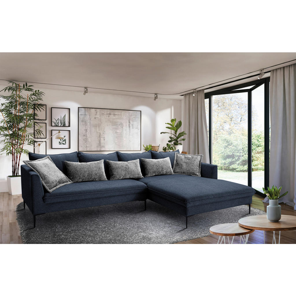 Livetastic ROHOVÁ SEDAČKA, textil, tmavomodrá.