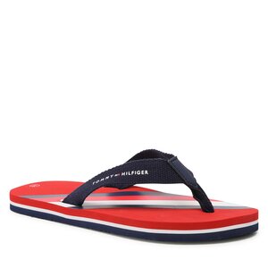 Žabky Tommy Hilfiger - Stripes Flap Flop T3B8-32920-0058 S Rad/Blue X049.