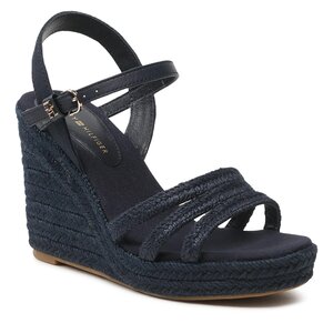 Espadrilky Tommy Hilfiger - Essential Basic Wedge Sandal FW0FW07220 Space Blue DW6.