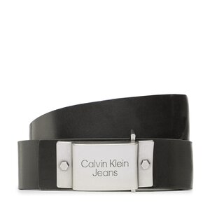 Pánsky opasok Calvin Klein Jeans - Plaque Lthr Belt 40mm K50K510474 BDS.