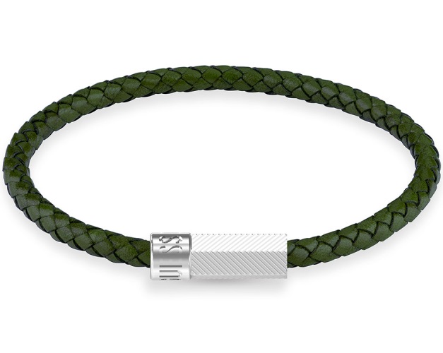 Guess Pánsky kožený náramok Blackjack JUXB03240JWSTDG 23 cm.