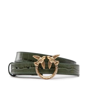 Dámsky opasok Pinko - Love Croco H2 Belt AI 22-23 PLT01 1H213V A051 Green Z67Q.
