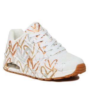 Sneakersy Skechers - Metallic Love 155523/WTGD White/Gold.