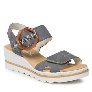 Sandále Rieker - 67476-14 Blau Kombi.