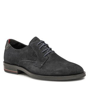 Poltopánky Tommy Hilfiger - Signature Hilfiger Suede Shoe FM0FM04215 Desert Sky DW5.