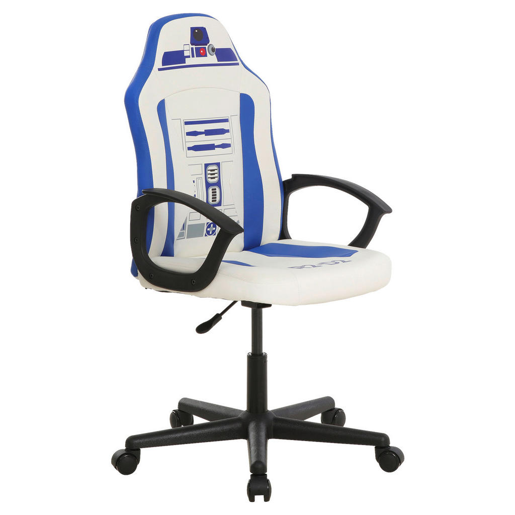 Star Wars HERNÁ STOLIČKA, vzhľad kože, modrá, biela.