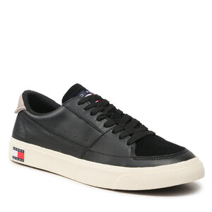 Sneakersy Tommy jeans - Vulcanized Ess EM0EM01106  Black BDS.