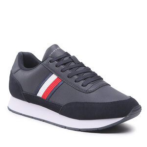 Sneakersy Tommy Hilfiger - Core Eva Runner Corporate Lea FM0FM04397 Desert Sky DW5.