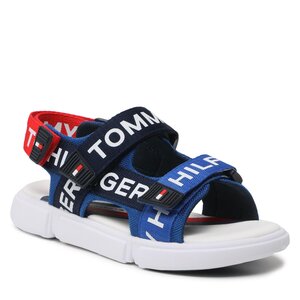 Sandále Tommy Hilfiger - Logo Velcro Sandal T3X2-32910-1590 S Royal/Blue/Red Y255.