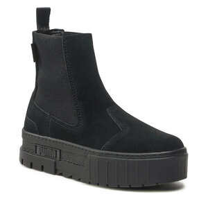 Členková obuv s elastickým prvkom Puma - Mayze Chelsea Suede Wn's 382829 01 Puma Black.
