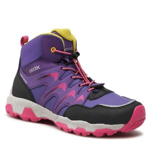 Šnurovacia obuv Geox - J Magnetar G.B Abx B J264LB 054FU C8222 D Purple/Fuchsia.