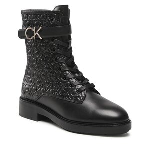 Členková obuv Calvin Klein - Combat Boot HW0HW01525 Seasonal Black Mono 0GK.
