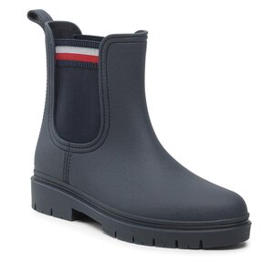 Gumáky Tommy Hilfiger - Rain Boot Ankle Elastic FW0FW06774 Desert Sky DW5.