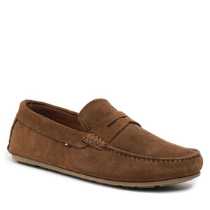 Mokasíny Tommy Hilfiger - Casual Hilfiger Suede Driver FM0FM04271 Rockefeller Brown GW0.