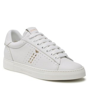 Sneakersy Emporio Armani - X3X162 XN853 R579 White/Gold.
