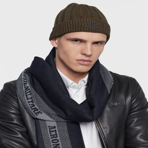 Čiapka Aeronautica Militare - Cuffia 222CU048L485 Verde Militare 07237.
