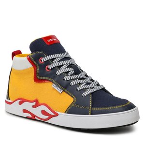 Sneakersy Geox - J Alphabeet Boy J35HLF01054C2117 D Yellow/Navy.