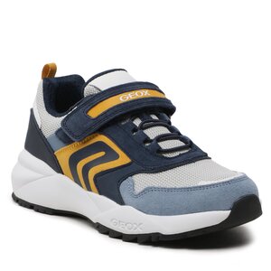 Sneakersy Geox - J Heevok Boy J16EQA02214C0657 D Navy/Yellow.