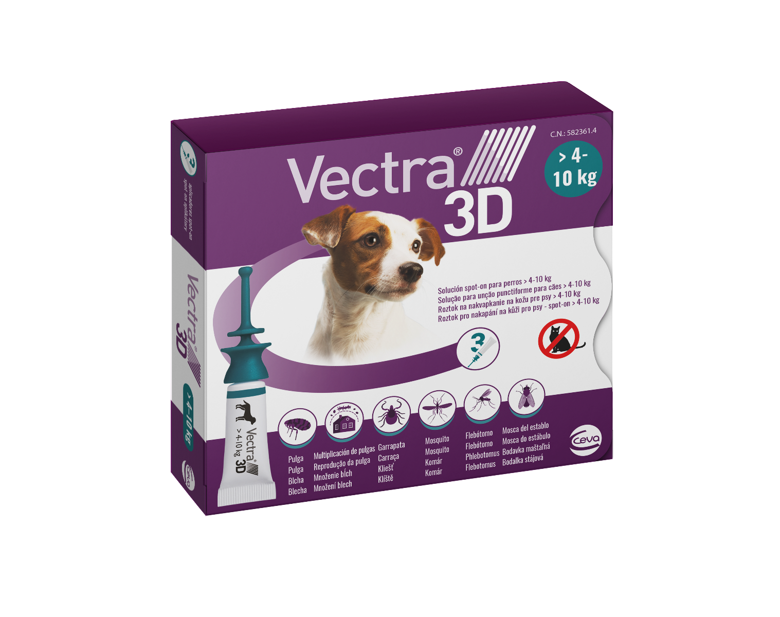 Vectra 3D spot-on pre psy S (4–10 kg).