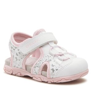 Sandále Geox - B Sandal Flaffee Gir B3557C05014C0406 S White/Pink.