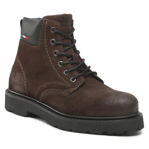 Outdoorová obuv Tommy Jeans - Bran Short Lace Up Nylon Collar EM0EM01059 Truffle Brown GT7.