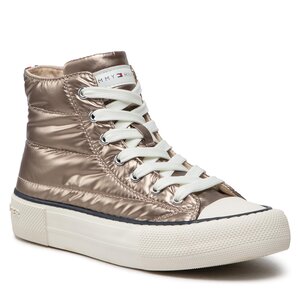 Plátenky Tommy Hilfiger - High Top Lace-Up Sneaker T3A9-32290-1437 S Taupe/Rose 686.