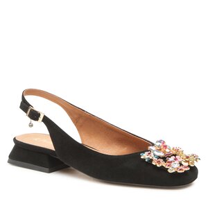 Sandále R.Polański - 1595 Czarny Zamsz.