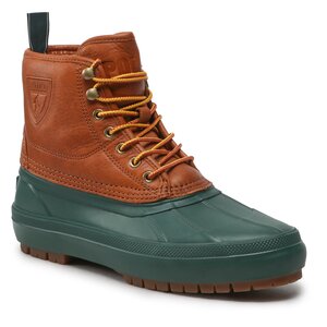 Šnurovacia obuv Polo Ralph Lauren - Claus Laceup 812878098002 Polo Tan/Dark Collage Green.
