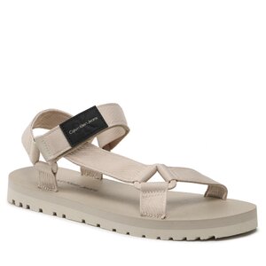 Sandále Calvin Klein Jeans - Prefresato Webbing Strap Badge YM0YM00639 Eggshell ACF.