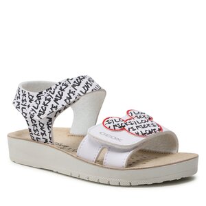 Sandále Geox - J Sandal Costarei Gi J35EAG000BCC0404 S White/Black.