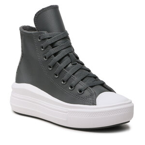 Plátenky Converse - Ctas Move Hi A01344C Iron Grey/White.