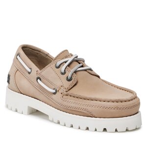 Poltopánky Tommy Hilfiger - Premium Cleated W Boat Shoe FW0FW07128 Sandalwood RBT.