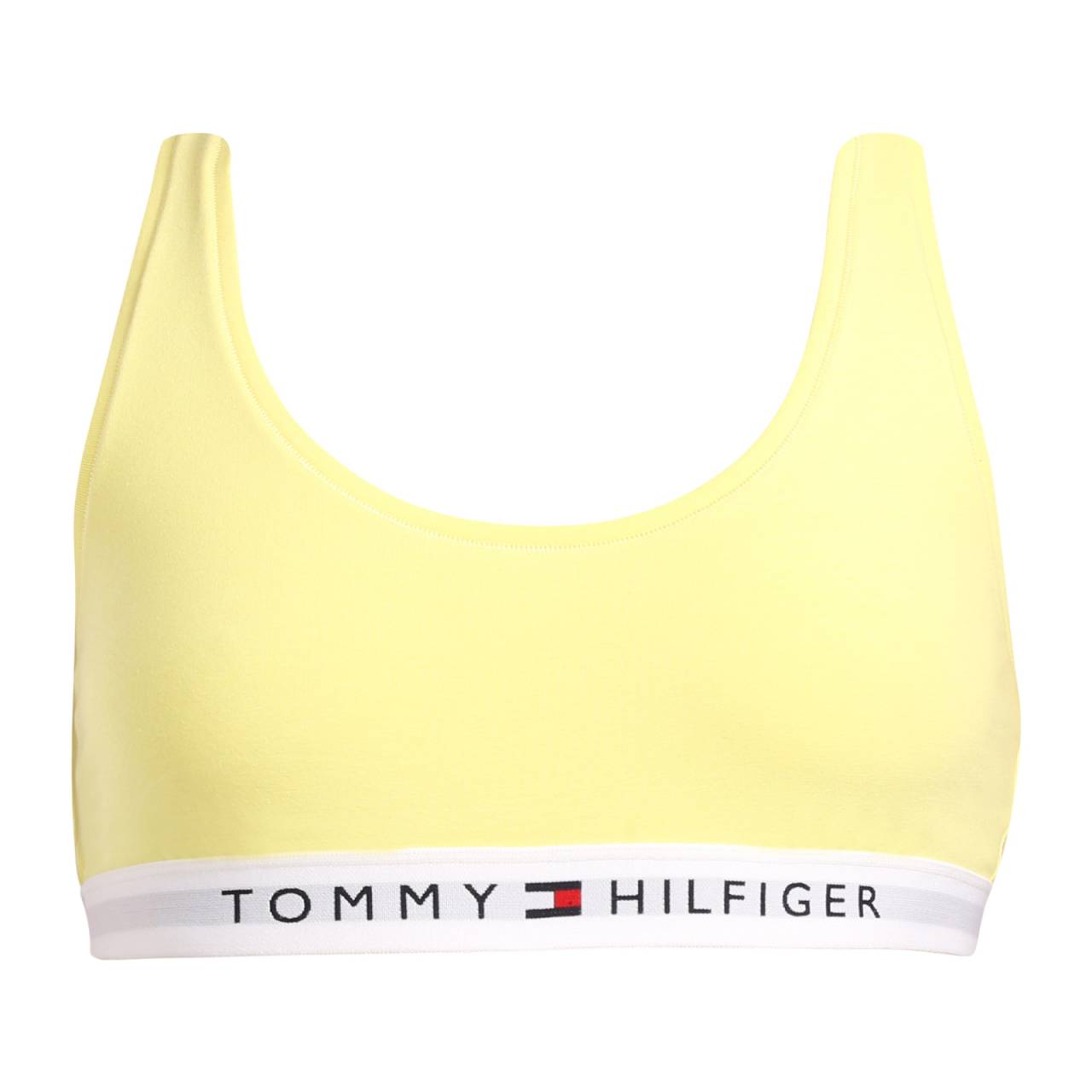 Dámska podprsenka Tommy Hilfiger žltá (UW0UW04143 ZIN) S.
Objavte kombináciu pohodlia, slobody a ikonického štýlu so športovou podprsenkou Tommy Hilfiger.
Bavlnené pohodlie na každodenné aktivity
Materiál podprsenky je mäkká a priedušná bavlna, ktorá je jemná k pokožke a ideálna na celodenné nosenie.
Štýlový dizajn, ktorý sa neomrzí
Jednoduché farebné prevedenie je elegantné a ľahko sa kombinuje s inou spodnou bielizňou a domácim oblečením.
Prečo si podprsenku Tommy Hilfiger zamilujete?

Ľahký materiál s príjemnou elasticitou, mäkký, prirodzený a pohodlný strih bez výstuží.
Minimalistický, nadčasový dizajn, štýlový lem s logom značky.
Skvelá voľba pre každodenné pohodlie bez kompromisov.

Tommy Hilfiger je značka pre všetky moderné ženy
Spodná bielizeň Tommy Hilfiger predstavuje dokonalú harmóniu medzi klasickým a moderným vzhľadom.
Ako sa starať o podprsenku Tommy Hilfiger
Aby váš nový obľúbený kúsok zostal dlho v skvelom stave, odporúčame dodržiavať tieto pokyny na starostlivosť.

Perte: Per pri maximálnej teplote 30 °C, najlepšie v ochrannom sáčku.
Sušenie: Nevhodné do sušičky - suš voľne na vzduchu, najlepšie položenú, aby si podprsenka udržala svoj tvar.
Žehlenie: Nežehliť - materiál je jemný a hladký sám o sebe, žehlenie nie je potrebné.

Tip: Staňte sa expertom na údržbu spodnej bielizne vďaka radám v našom článku a doprajte svojim obľúbeným kúskom starostlivosť, akú si zaslúžia.