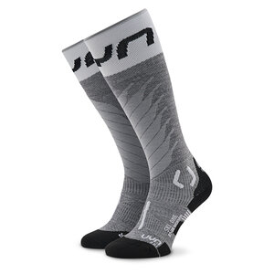 Lyžiarske ponožky UYN - S100275 Grey Melange/White G160.