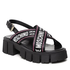 Sandále LOVE MOSCHINO - JA16186G0GIX200A Ner/Bia/Fux.