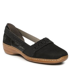 Poltopánky Rieker - 41393-00 Schwarz.