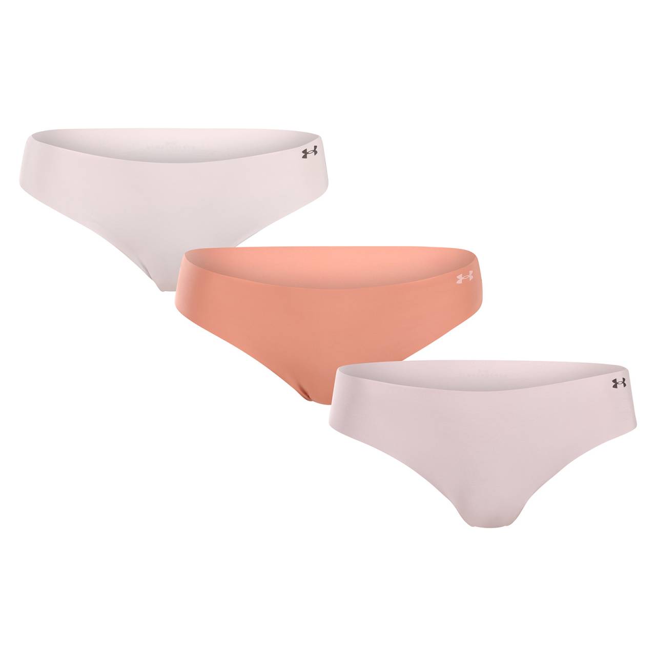 3PACK dámske nohavičky Under Armour viacfarebné (1383897 696) L.
Zabudnite na nepohodlné švy a odreniny!
Prémiový materiál, ktorý dýcha a pohybuje sa s vami
Bezšvové nohavičky Under Armour sú vyrobené z vysoko kvalitnej funkčnej pleteniny s obsahom polyamidu a elastanu.
Perfektný bezšvový strih pre každú príležitosť
Vďaka bezšvovému dizajnu nohavičky nikde netlačia ani sa nezarezávajú a sú neviditeľné aj pod veľmi tenkým oblečením.
Prečo si zamilujete bezšvové nohavičky Under Armour

Bezšvový dizajn: Perfektne hladký strih, ktorý nie je vidieť ani cítiť.
Ľahký a funkčný materiál: Rýchloschnúci, pružný a priedušný.
Kvalita Under Armour: Spoľahlivosť a pohodlie pri každom pohybe.

Spodná bielizeň Under Armour pre aktívny životný štýl
Značku Under Armour založil bývalý americký futbalista Kevin Plank, ktorý nebol spokojný so svojím športovým oblečením, ktoré sa ľahko spotilo a rozhodne nevoňalo príjemne.
Ako sa starať o bezšvové nohavičky Under Armour
Aby vaše obľúbené spodné prádlo zostalo dlho v perfektnom stave, odporúčame dodržiavať tieto pokyny na údržbu.

Pranie: Perte na 30 °C, najlepšie naruby a s jemným pracím prostriedkom.
Sušenie: Nesušte v sušičke.
Žehlenie: Nežehlite.

 
Tip: Nájdenie správneho spodného prádla, ktoré vám perfektne sedí, môže byť niekedy náročné.