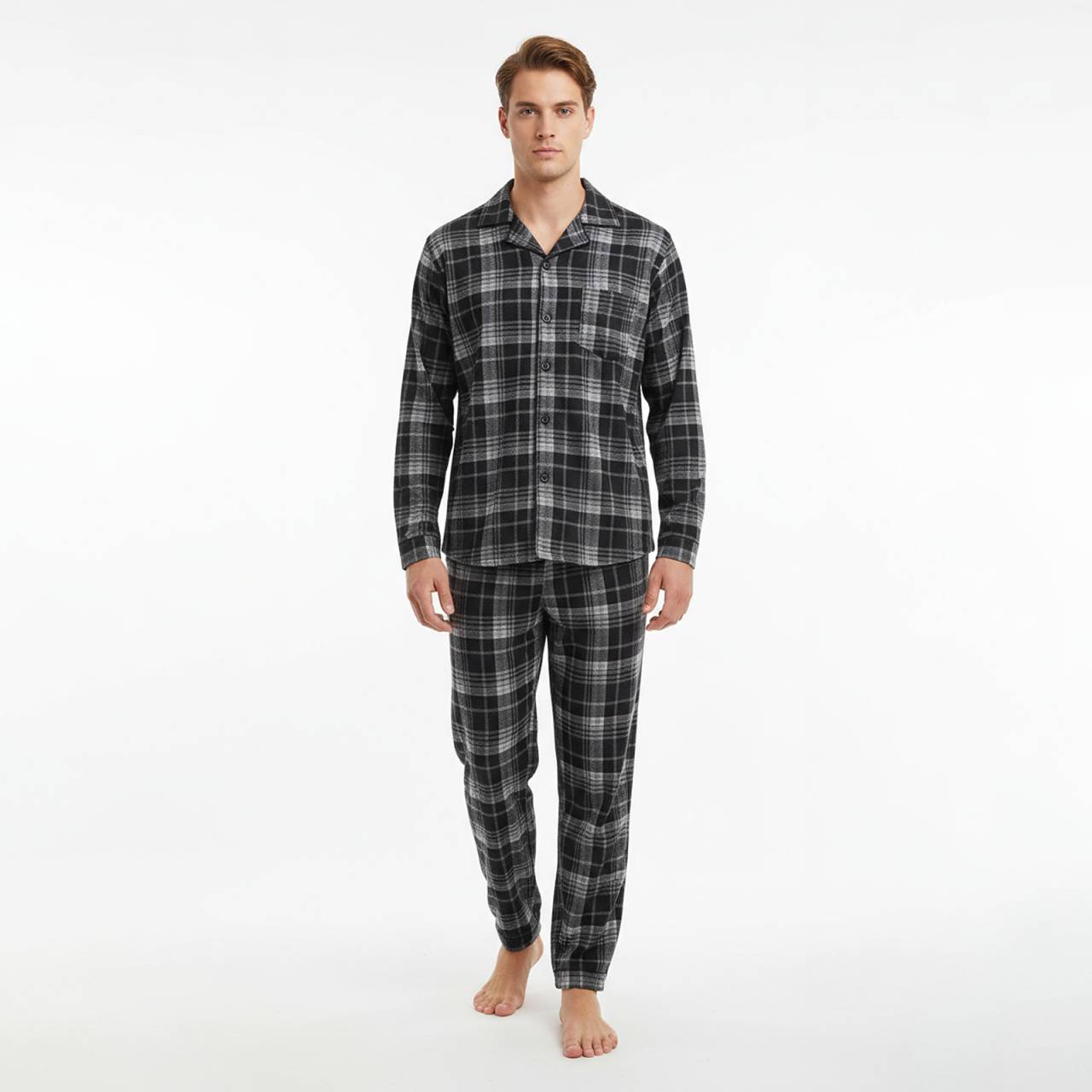 Pánske pyžamo Gianvaglia viacfarebné (2502/black) 3XL.