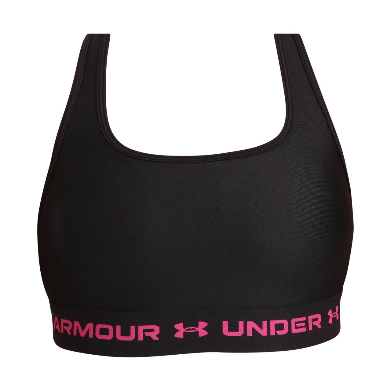 Dámska podprsenka Under Armour čierna (1361034 004) XXL.
Hľadáte športovú podprsenku, ktorá udrží krok s vaším tempom?
Funkčný materiál, ktorý dýcha spolu s vami
Ľahký a rýchloschnúci materiál s technológiou HeatGear® odvádza pot a udržuje vás v suchu, aj keď tvrdo trénujete.
Športový strih s prekríženými ramienkami
Vďaka elastickému spodnému pásu s minimalistickým logom Under Armour zostane dokonale na svojom mieste.
Prečo si podprsenku Under Armour zamilujete

Rýchloschnúci funkčný materiál, ktorý odvádza pot.
Štýlový športový dizajn s krížovým zadným dielom, bezšvové vyhotovenie bez kostice.
Značková kvalita od spoločnosti Under Armour.

Spodná bielizeň Under Armour, ktorá vás podporí pri akejkoľvek aktivite
Spodná bielizeň Under Armour je navrhnutá tak, aby vám umožnila podať životný výkon - a nezáleží na tom, či sa chystáte na horský výstup alebo náročné pracovné stretnutie.
Ako sa starať o športovú podprsenku Under Armour
Aby vám obľúbená športová podprsenka dlho vydržala v perfektnom stave, odporúčame vám dodržiavať tieto pokyny.

Pranie: Per na 30 ° C, ideálne v ochrannom sáčku a bez aviváže.
Sušenie: Môžeš sušiť v sušičke na nízku teplotu, ale odporúčame sušenie na vzduchu, ktoré predĺži životnosť elastických vlákien.
Žehlenie: Nežehliť – funkčný materiál nie je určený na žehlenie a mohlo by dôjsť k poškodeniu.

Tip: Staňte sa expertom na údržbu spodnej bielizne vďaka radám v našom článku a doprajte svojim obľúbeným kúskom starostlivosť, ktorú si zaslúžia.