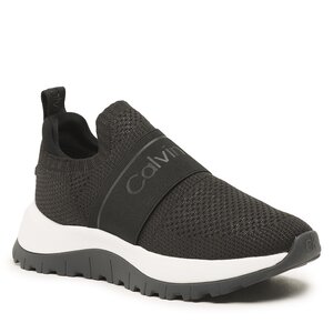 Sneakersy Calvin Klein - Knit Runner Slip On HW0HW01443 Ck Black BEH.