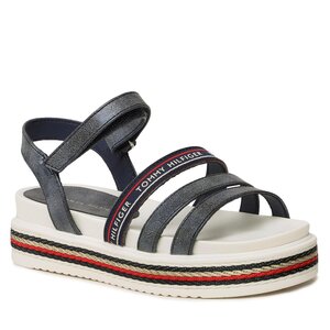 Sandále Tommy Hilfiger - Platform Velcro Sandal T3A2-32763-0568 M Blue 800.