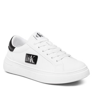 Sneakersy Calvin Klein Jeans - Low Cut Lace-Up Sneaker V3X9-80562-1355 S White/Black X002.