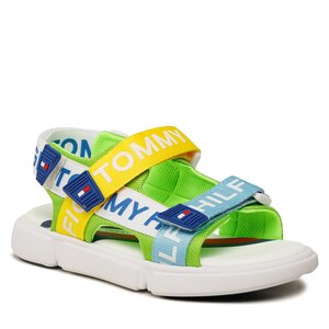 Sandále Tommy Hilfiger - Logo Velcro T3X2-32910-1590 S Multicolor Y913.