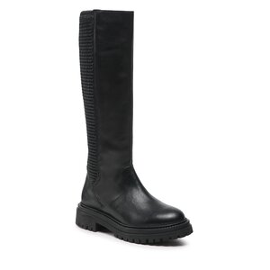 Čižmy vo vojenskom štýle Geox - D Iridea J D26HRJ 0436W C9999 Black.
