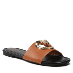 Šľapky LOVE MOSCHINO - JA28431G0GIA0200 Cuoio.