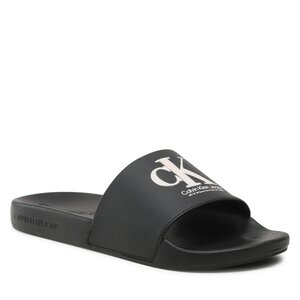 Šľapky Calvin Klein Jeans - Slide Oversized Brand YM0YM00662 Black BDS.