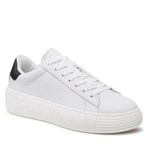 Sneakersy Tommy Jeans - Leather Outsole EM0EM01159 White YBR.