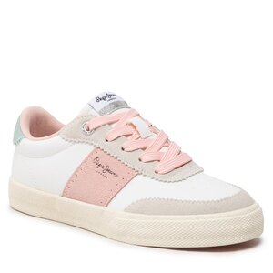 Sneakersy Pepe Jeans - Kenton Hami Girl PGS30551 White 800.