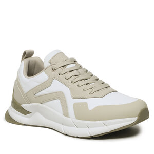 Sneakersy Calvin Klein - Low Top Lace Up Mix HM0HM00867 Feather Gray/White/Aloe 0F5.